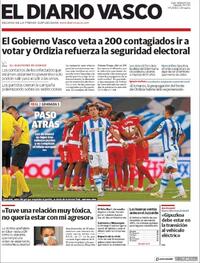 Portada El Diario Vasco 2020-07-11