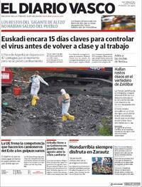 Portada El Diario Vasco 2020-08-17