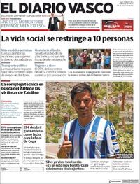 Portada El Diario Vasco 2020-08-19