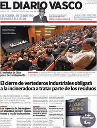 Portada El Diario Vasco 2020-02-20