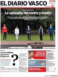 Portada El Diario Vasco 2020-06-21