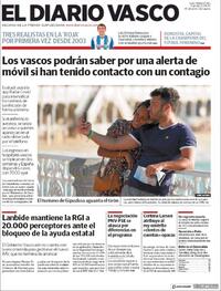 Portada El Diario Vasco 2020-08-21