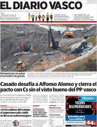 Portada El Diario Vasco 2020-02-22