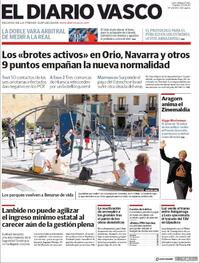 Portada El Diario Vasco 2020-06-23