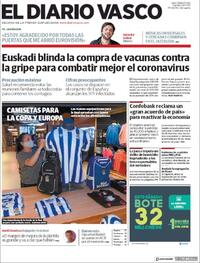 Portada El Diario Vasco 2020-07-24