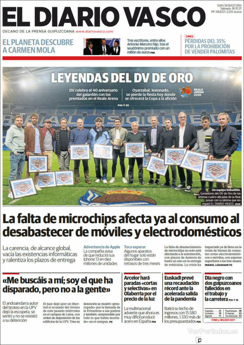Portada La Verdad 2021-10-16