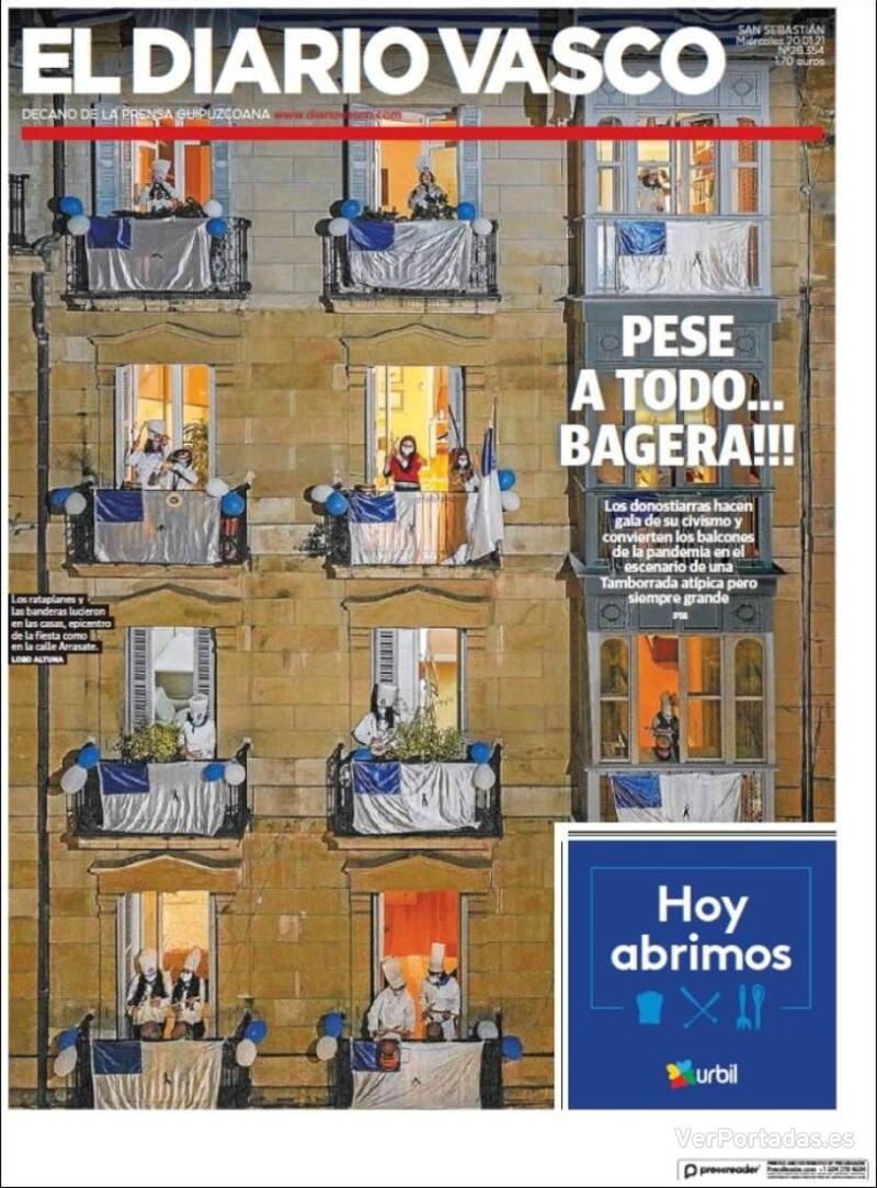 Portada La Verdad 2021-01-20
