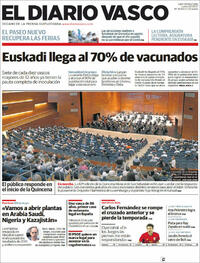 Portada El Diario Vasco 2021-08-02