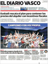 Portada El Diario Vasco 2021-11-02
