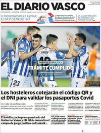 Portada El Diario Vasco 2021-12-02