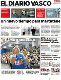 Portada El Diario Vasco 2021-10-03