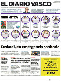 Portada El Diario Vasco 2021-12-03