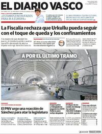 Portada El Diario Vasco 2021-05-06
