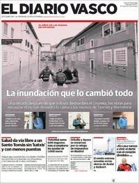 Portada El Diario Vasco 2021-11-06