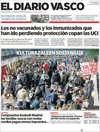Portada El Diario Vasco 2021-12-06