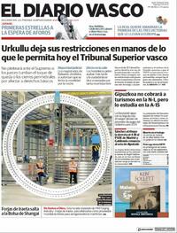 Portada El Diario Vasco 2021-05-07