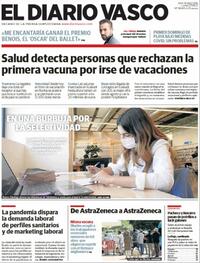 Portada El Diario Vasco 2021-06-07