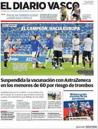 Portada El Diario Vasco 2021-04-08