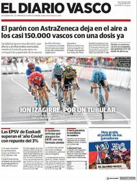Portada El Diario Vasco 2021-04-09