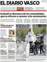 Portada El Diario Vasco 2021-06-09