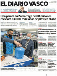 Portada El Diario Vasco 2021-11-09