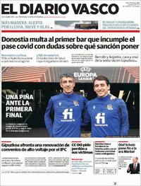 Portada El Diario Vasco 2021-12-09