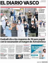 Portada El Diario Vasco 2021-04-10