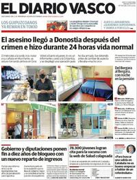 Portada El Diario Vasco 2021-07-10