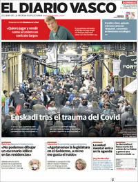 Portada El Diario Vasco 2021-10-10