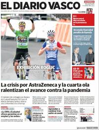Portada El Diario Vasco 2021-04-11