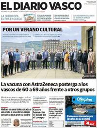Portada El Diario Vasco 2021-06-11