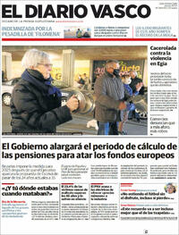 Portada El Diario Vasco 2021-11-11
