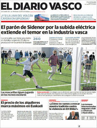 Portada El Diario Vasco 2021-10-12
