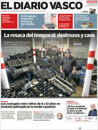 Portada El Diario Vasco 2021-12-12