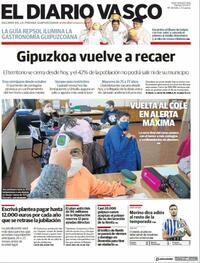 Portada El Diario Vasco 2021-04-13