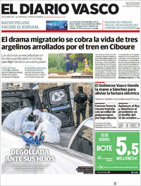 Portada El Diario Vasco 2021-10-13