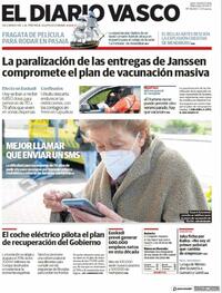 Portada El Diario Vasco 2021-04-14