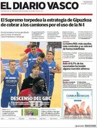 Portada El Diario Vasco 2021-05-14