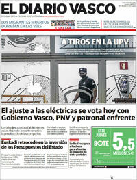 Portada El Diario Vasco 2021-10-14