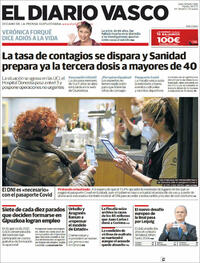 Portada El Diario Vasco 2021-12-14