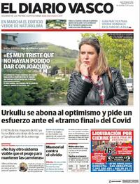 Portada El Diario Vasco 2021-05-15