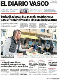 Portada El Diario Vasco 2021-04-16