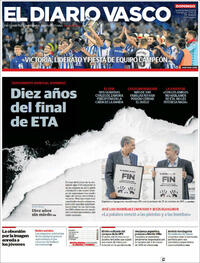 Portada El Diario Vasco 2021-10-17