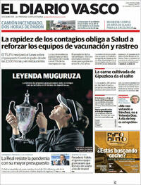 Portada El Diario Vasco 2021-11-19