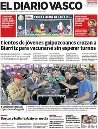 Portada El Diario Vasco 2021-06-20