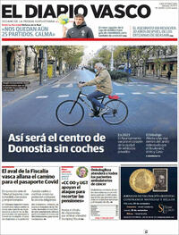 Portada El Diario Vasco 2021-11-20