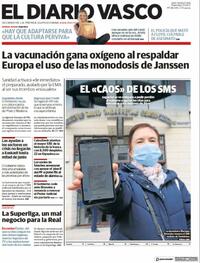 Portada El Diario Vasco 2021-04-21
