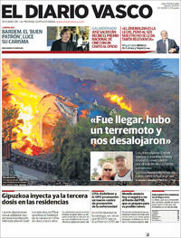 Portada El Diario Vasco 2021-09-21