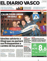 Portada El Diario Vasco 2021-10-21