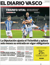 Portada El Diario Vasco 2021-10-22